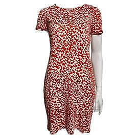 Diane Von Furstenberg Vestido de seda DvF New Reina em vermelho e branco Branco Vermelho