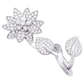 Autre Marque-Sortija Van Cleef & Arpels “Lotus” en oro blanco, diamantes.-Otro