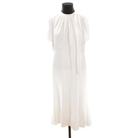 Robe blanche Lk Bennett en viscose Taille 40 Blanc