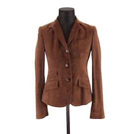 Ralph Lauren-Suede blazer-Brown