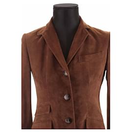 Ralph Lauren-Suede blazer-Brown