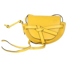 Bolso Loewe Gate cuero amarillo Amarillo