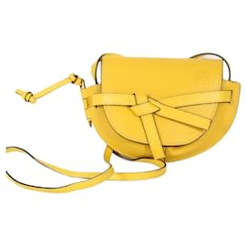 Loewe-Loewe Gate yellow leather bag-Yellow