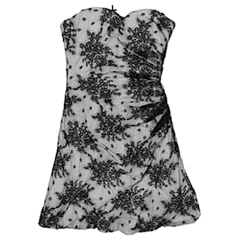 D&G-D&G White/Black Off Shoulder Midi Dress-Black