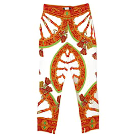 Autre Marque-Pantalon imprimé multicolore Dolce And Gabbana-Multicolore