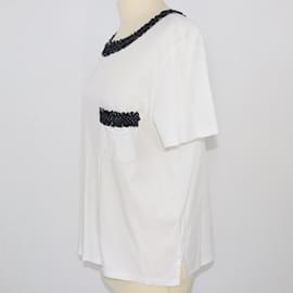 Chanel-Blusas con detalle de bolsillo blanco de Chanel-Blanco