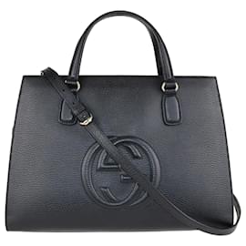 Gucci-Gucci Black Soho Top Handle Bag-Black