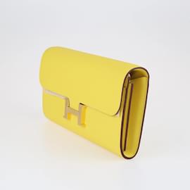 Hermès-Hermes Yellow Constance Long To Go Wallet-Yellow