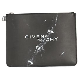 Pochette à imprimé graphique Givenchy Noir