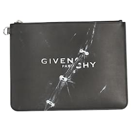 Givenchy-Bolsa clutch com estampa gráfica Givenchy.-Preto