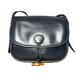 Hermès Borsone in bambù Blu navy