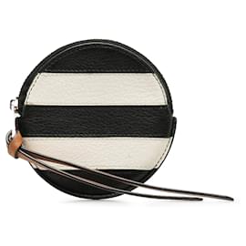Loewe-Loewe Black Stripes Mini Cookie Coin Pouch-Other