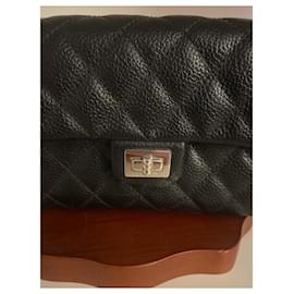 Chanel-Hermosa riñonera 2.55 VENDIMIA-Negro