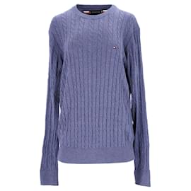 Tommy Hilfiger-Mens Cable Knit Jumper-Other,Green