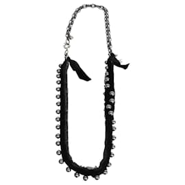 Lanvin-Long collier de perles-Noir