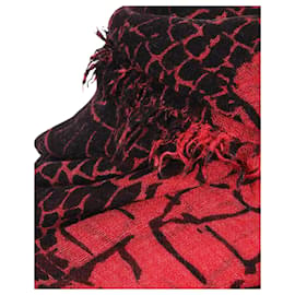 Zadig & Voltaire-Red Animal Print Scarves-Red