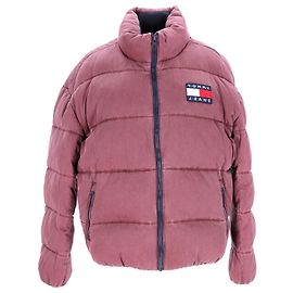 Tommy Hilfiger Giacca imbottita da uomo in cotone lavato Rosso