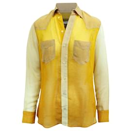 Reformation-Yellow and Light Brown Shirt-Yellow