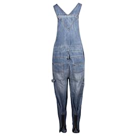 Autre Marque-Jeans Romper with zips-Blue