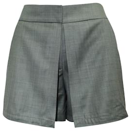 Alexander Wang-Grey Pleated Shorts-Grey