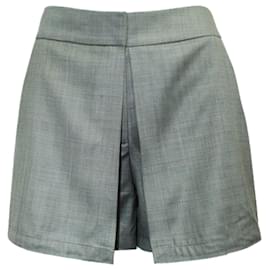 Alexander Wang-Grey Pleated Shorts-Grey