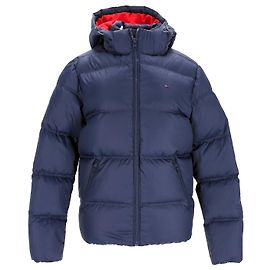 Tommy Hilfiger Giacca parka da uomo con cappuccio Blu navy