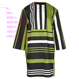 Dolce & Gabbana-Black, White and Orange Striped Coat-Other