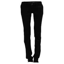 Autre Marque-Schwarze Skinny-Jeans aus Cord-Schwarz