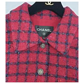 Chanel-Chanel 22Chaqueta de tweed K Runway-Burdeos