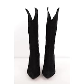 Anine Bing-Leather boots-Black