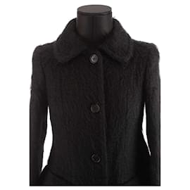 Miu Miu-Wool coat-Black