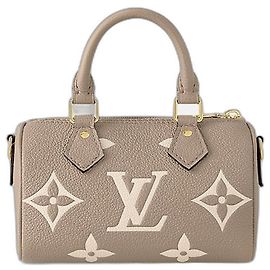 Louis Vuitton LV Speedy nano bicolor novo Cinza