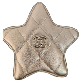 Chanel-Porte monnaie étoile Chanel-Doré