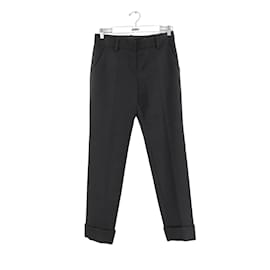 Louis Vuitton-Straight wool pants-Black
