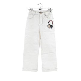 Louis Vuitton Jeans retos de algodão Branco