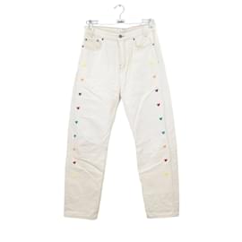 Autre Marque-Straight cotton jeans-Beige