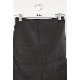 Stouls-Leather skirt-Black