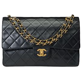 Chanel-Sac Chanel Zeitlos/Klassisches schwarzes Leder - 101721-Schwarz