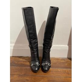 Dior-Bottes DIOR T.UE 40 Cuir-Noir