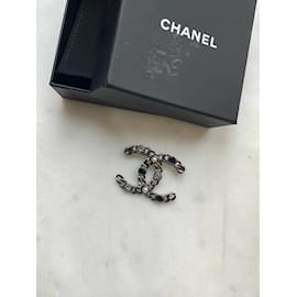 Chanel-CHANEL Pins & broches T.  métal-Argenté