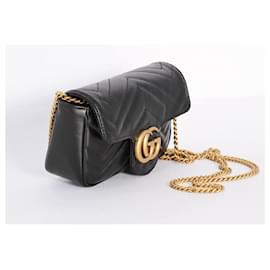 Gucci-Gucci Marmont super mini handbag-Black