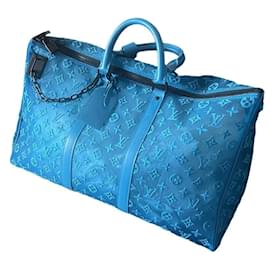 Louis Vuitton-Louis Vuitton Keepall 50 Limited edtion-Light blue