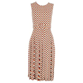 Diane Von Furstenberg-Diane Von Furstenberg Printed Sleeveless Dress in Multicolor Polyester-Multiple colors