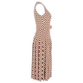 Diane Von Furstenberg-Diane Von Furstenberg Printed Sleeveless Dress in Multicolor Polyester-Multiple colors