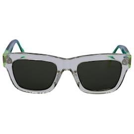 Céline-Quadratische Celine-Sonnenbrille aus grünem Kunststoff-Grün