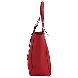 Michael Kors-Michael Kors Walsh Large Tote Bag in Red Saffiano Leather-Red