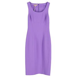 Vestido sem mangas Michael Kors em lã roxa Roxo