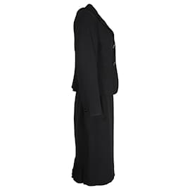 Max Mara-Max Mara Long Sleeve Dress in Black Triacetate-Black