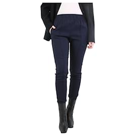 Isabel Marant-Navy blue elasticated trousers - size UK 8-Blue