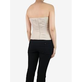 Bottega Veneta-Neutral corset top - size UK 10-Other
